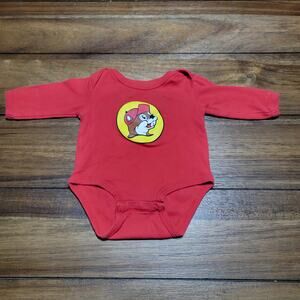 Buc-ee's Infant LS Red Classic Bodysuit - Size 6M